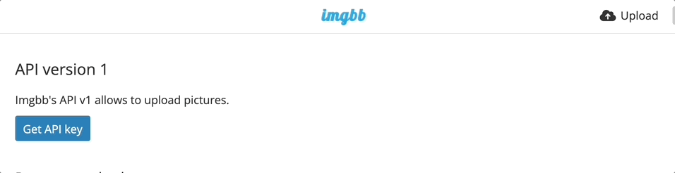imgBB API key